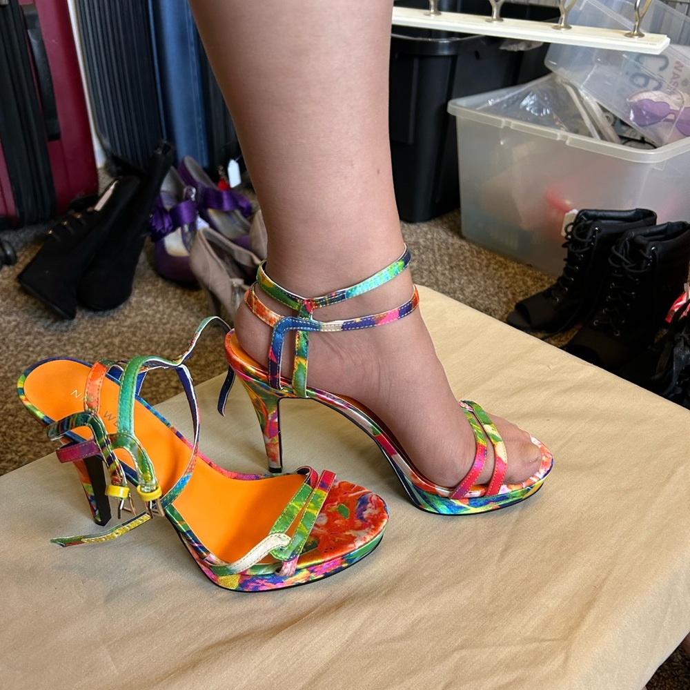 Colorful Strappy Heels